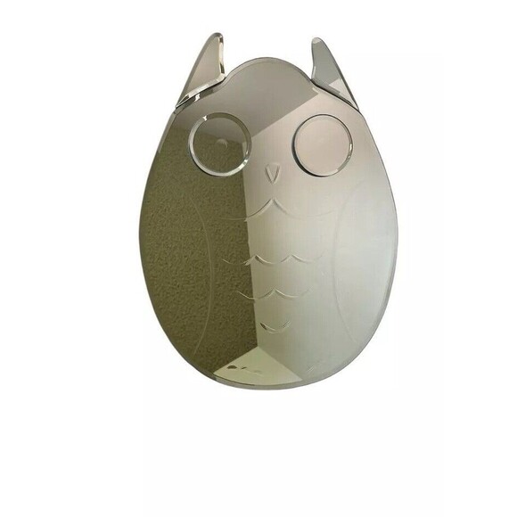 Pottery Barn Kids Owl Bird Mirror Wall Decor Etched Design Animal Theme - Picture 1 of 12